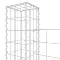 vidaXL Železný gabiónový kôš v tvare U s 5 stĺpmi 500x20x150 cm