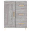 vidaXL Vysoká skrinka sivý dub sonoma 69,5x34x180 cm spracované drevo