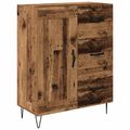 vidaXL Servírovacia skriňa so zásuvkou Staré drevo 69,5 x 34 x 90 cm