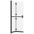 vidaXL Skladacia sprchová zástena nepriehľadné ESG sklo 80x190 cm