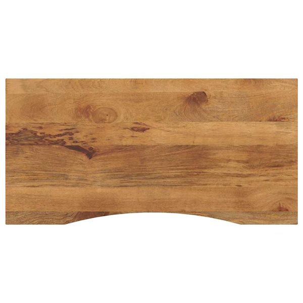 vidaXL Stolová doska so zakrivením 110x50x2,5 cm surový mangový masív