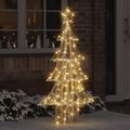 vidaXL Vianočný stromček 160 LED Teplá biela 150 cm PET