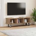 vidaXL TV stolík 100 x 35 x 35 cm Remeselný dub Kompozitné drevo