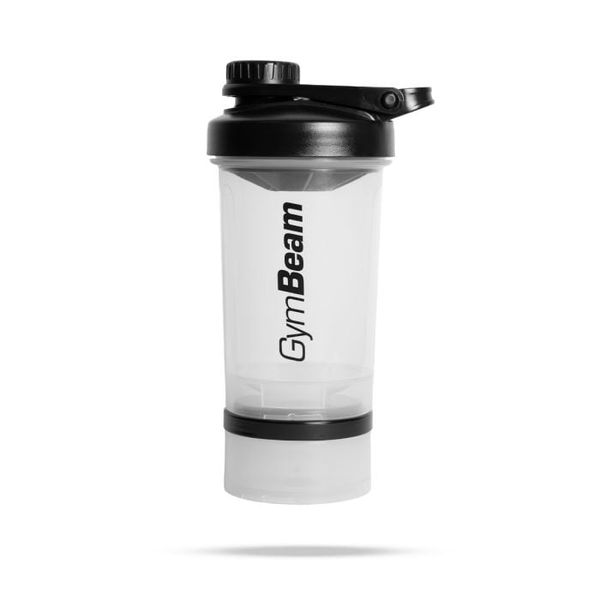 Viacdielny šejker 2in1 Clear 500ml - GymBeam