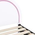 vidaXL Detský rám na posteľ s čelom Biela 90 x 200 cm PU
