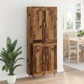 vidaXL Highboard Staré drevo 69,5 x 34 x 90 cm Kompozitné drevo