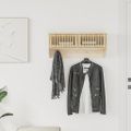 vidaXL Nástenná skriňa s háčikmi 80x24x35,5 cm kompozitné drevo