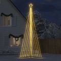 vidaXL LED vianočný stromček 789 LED teplá biela 476 cm