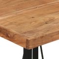 vidaXL Barový stôl 55x55x107 cm masívna akácia a železo