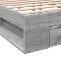 vidaXL Posteľný rám so zásuvkami sivý sonoma 180x200cm kompozit. drevo