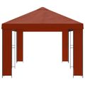 vidaXL Záhradný altánok 6 x 3 m Tehlová Polyester a oceľ 190 gsm