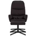 vidaXL Relaxačné kreslo s podnožkou čierne umelá koža
