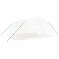 vidaXL Skleník s oceľovým rámom biely 20 m² 5x4x2,3 m
