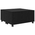 vidaXL Konferenčný stolík Čierny dub 75 x 75 x 38 cm Kompozitné drevo