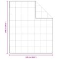vidaXL Zimný prehoz 240 x 220 cm Zima Perie Biela Priedušná