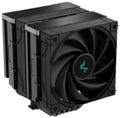 DEEPCOOL chladič AK620 Zero Dark / 2x120mm fan / 6x heatpipes / pre Intel i AMD/ kompletný čierny Chladic, pre CPU, pre Intel i AMD, socket 1700, 1200, 115x, 2011(-3), 2066, AM5, AM4, 260W TDP, 2x 120mm ventilátor, 6 heatpipe,