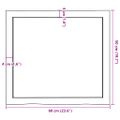 vidaXL Stolová doska svetlohnedá 60x50x(2-4)cm ošetrený masív hrany
