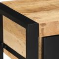 vidaXL Konzolový stolík 100x35x75 cm Masívne hrubé drevo Mango