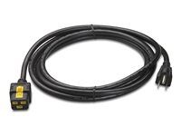 Elektrický kábel - NEMA 5-15 (M) do IEC 60320 C19 - AC 120 V - 15 A - 3 m - čierna - pre P/N: SCL500RM1U, SMT1500X93, SMT750RM2UCNC, SMT750X93, SMX2KR2UX145, SMX3KR2UNCX145