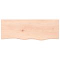 vidaXL Kúpeľňová doska 80x30x(2-6) cm neošetrený masív