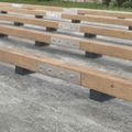 vidaXL Pad z gumových granúl na dvor Čierny 6 x 9 x 1 cm Guma
