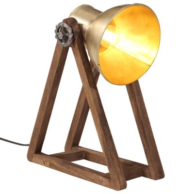 vidaXL Stolová lampa 25 W starožitná mosadzná 30x17x40 cm E27