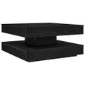 VidaXL Konferenčný stolík otočný o 360 stupňov čierny 70x70x34,5 cm