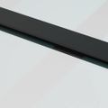 vidaXL Posuvné dvere s kovaním čierne 76x205 cm ESG sklo