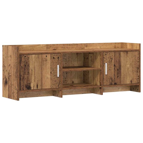 vidaXL TV skrinka 130 x 33 x 47 cm Staré drevo Kompozitné drevo