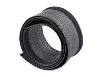 Black Cord Organizer/Hider, Floor Cable Cover, Wire Wraps (WKSTNCMFLX) - Objímka na správu káblov - čierna - 3 m