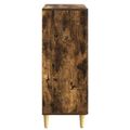 vidaXL Servírovacia skriňa Dymový dub 66 x 34,5 x 90 cm