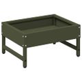 vidaXL Krmítko pre vtáky Olivová zelená 80 x 28 x 13.5 cm