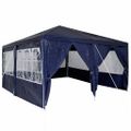 vidaXL Párty stan Modrá 400 x 400 x 266 cm Polyetylén