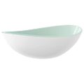 vidaXL Umývadlo tvrdené sklo 54,5x35x15,5 cm biele