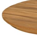 vidaXL Vrchná doska 110 x 55 x 3,5 cm Oválny Husté teakové drevo