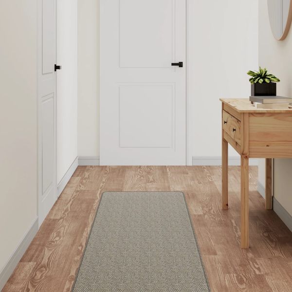 vidaXL Behúň sisalový vzhľad strieborný 50x250 cm