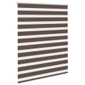vidaXL Zebrová roleta 140,9x175 cm Šírka látky 136,7 cm, kávová