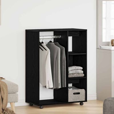 vidaXL Šatník čierny dub 80x40x110 cm, imitácia dreva
