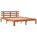 vidaXL Posteľ bez matraca voskovo hnedý 135x190 cm masívna borovica