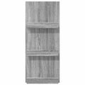 vidaXL Regál na časopisy Sivý Sonoma 43 x 11 x 102 cm Kompozitné drevo