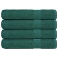 vidaXL Saunové osušky FROGN 4 ks zelené 80x200 cm 360 g/m²