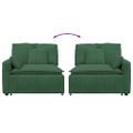 vidaXL Modulárna opierka na ruky s vankúšmi, tmavozelená, 100 cm