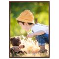 vidaXL Fotorámiky na stenu alebo stôl 10 ks bronzové 15x21 cm MDF