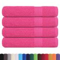 vidaXL Uteráky FROGN 4 ks ružové 100x200 cm 360 g/m²