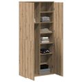 vidaXL Vysoká skriňa 80 x 35 x 180 cm Kompozitné drevo dub artisan