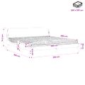 vidaXL Posteľ s matracom Dover modrý 200x200 cm zamat