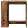 vidaXL Barový stôl s policami staré drevo 101x40x103,5cm kompoz. drevo