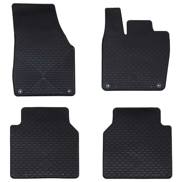 vidaXL Autokoberec 4 pcs Čierna vhodné pre VW ID.7 2023- Guma
