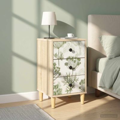 vidaXL Nočný stolík GOTHA 2 ks Dub sonoma 36 x 33 x 60 cm