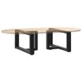 vidaXL Nohy konferenčného stolíka v tvare T, 2 ks, čierne, 60x25x(30-31) cm, oceľové